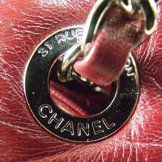Chanel Lambskin Quilted Beijing Backpack Red 8 of 12