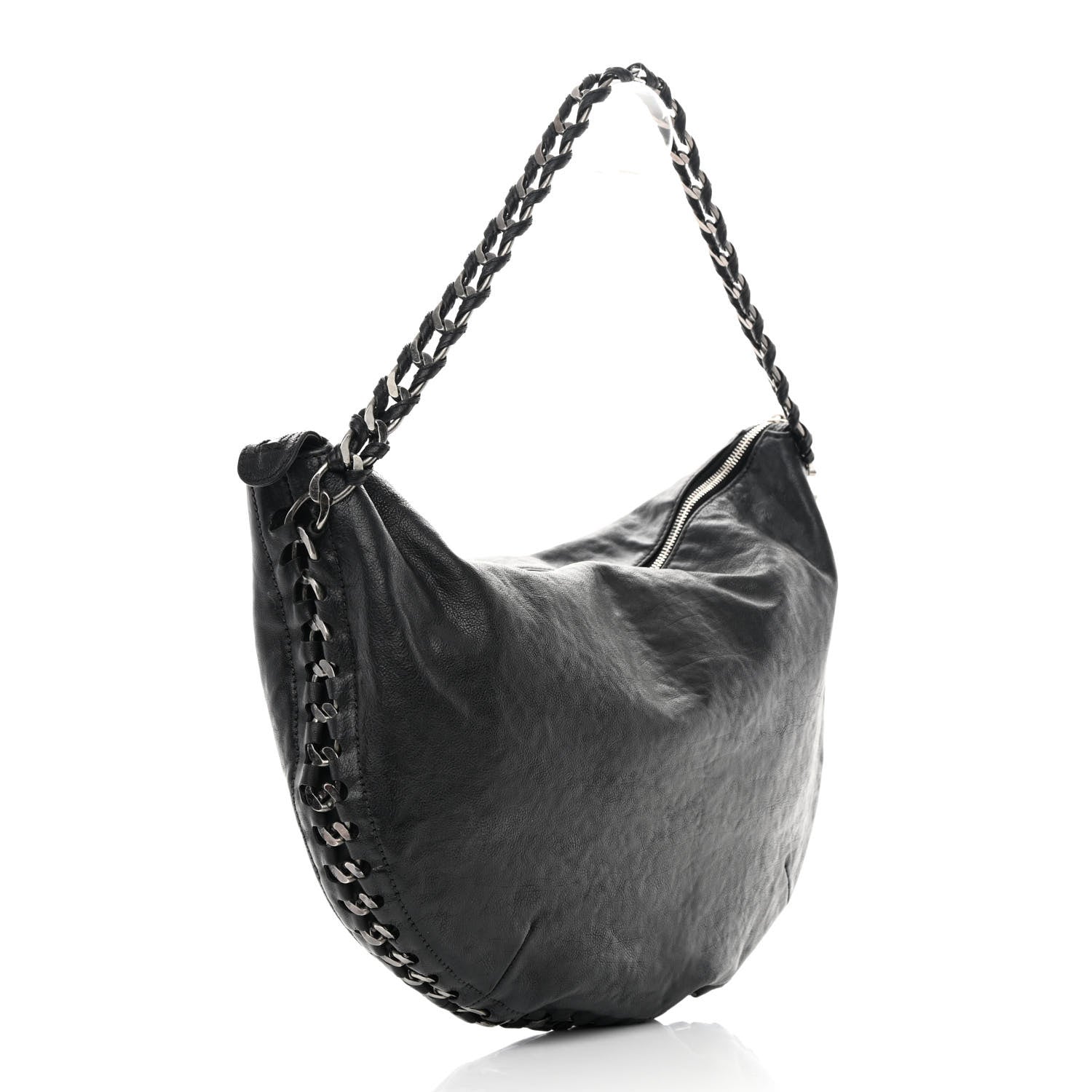 Chanel Calfskin Modern Chain Hobo Black 3 of 12