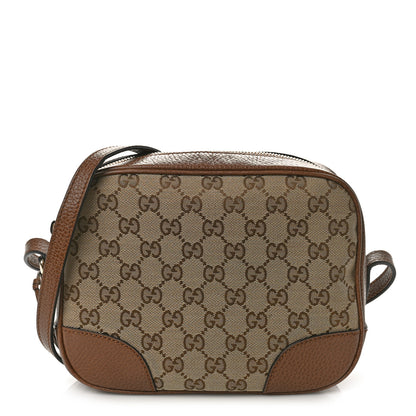 Gucci Monogram Mini Bree Messenger Bag Beige Tabacco 1 of 9