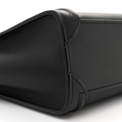 Celine Smooth Calfskin Nano Luggage Black 9 of 12