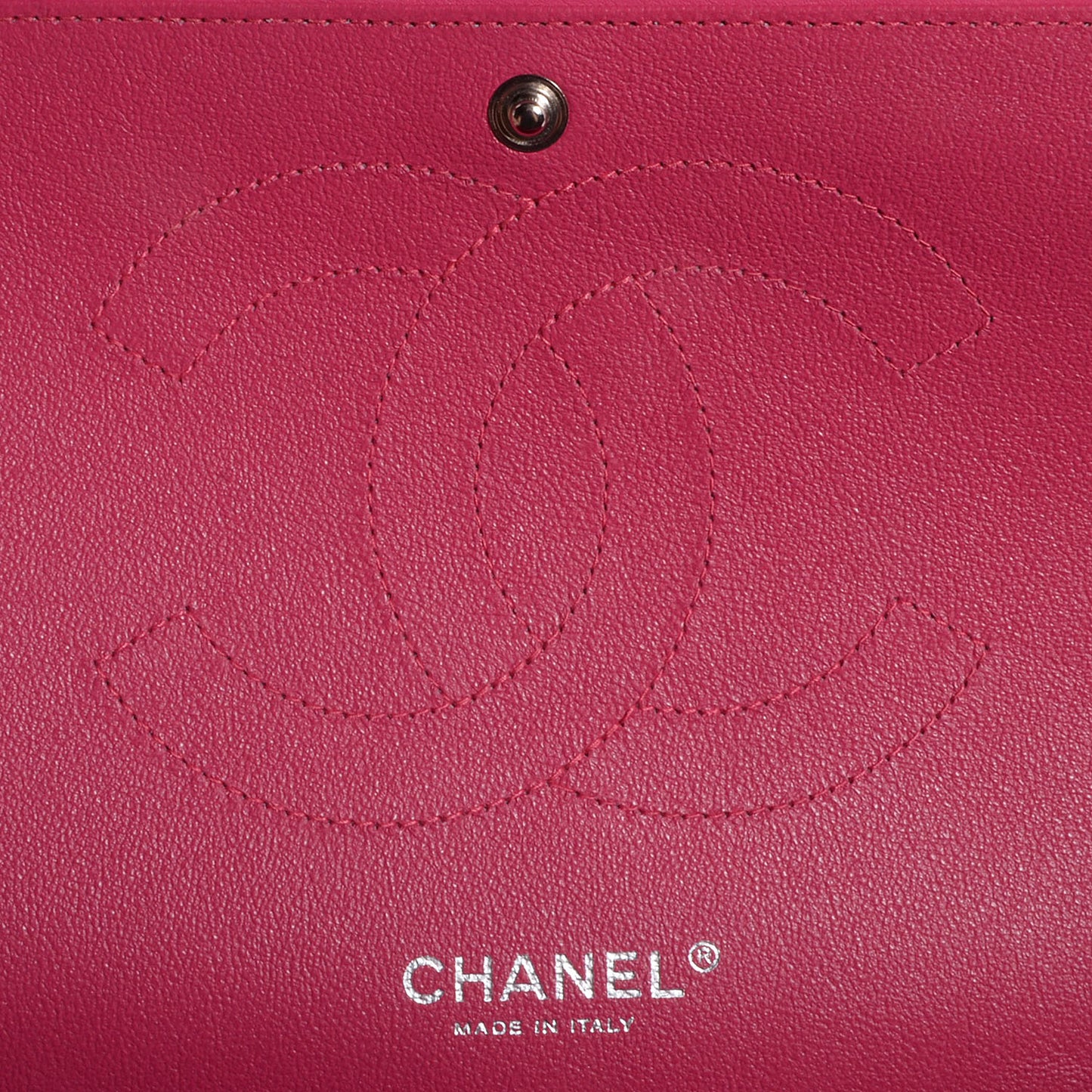 Patent Quilted Jumbo Double Flap Pink