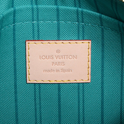Louis Vuitton Monogram V Neverfull MM Turquoise 9 of 10