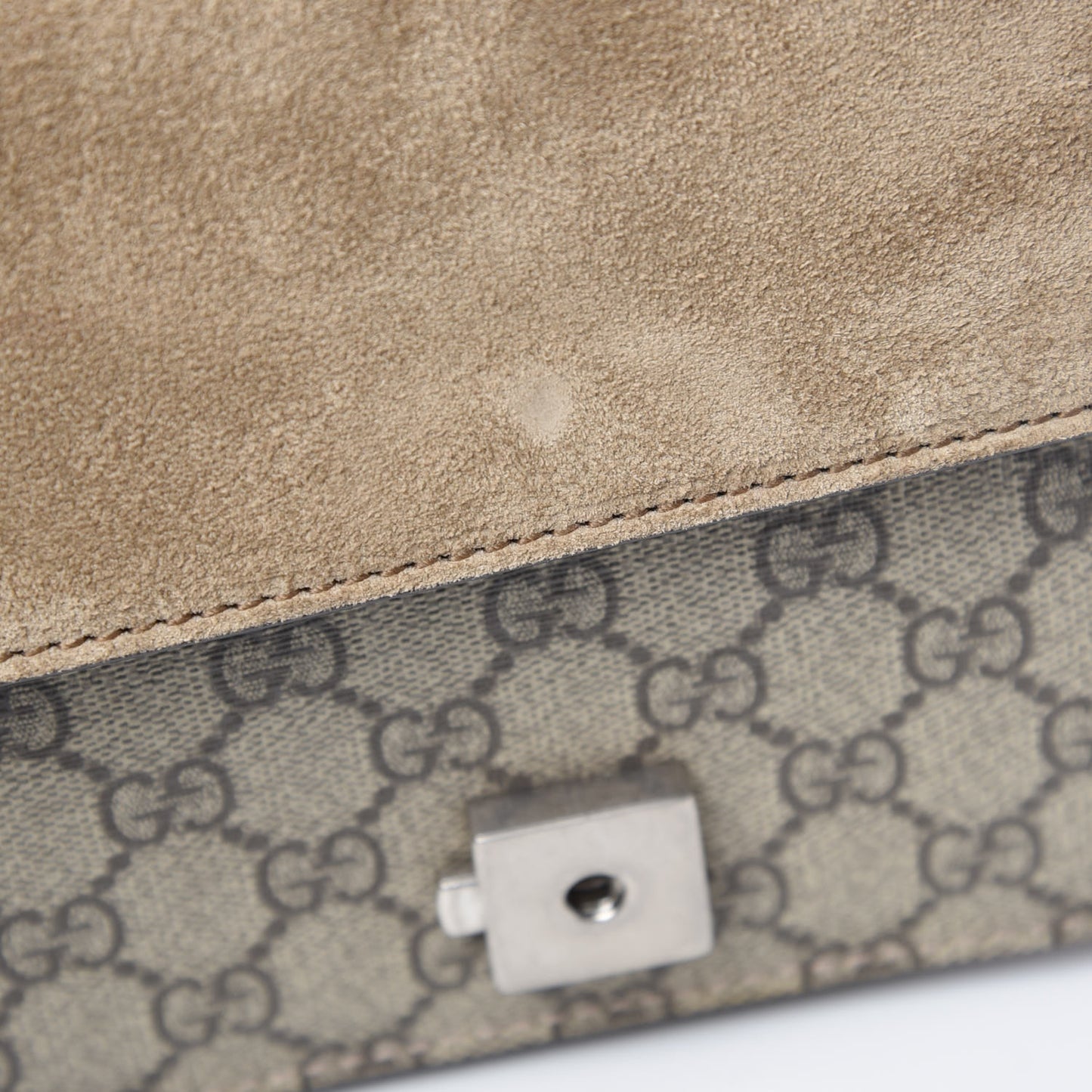 GG Supreme Monogram Mini Dionysus Shoulder Bag Taupe