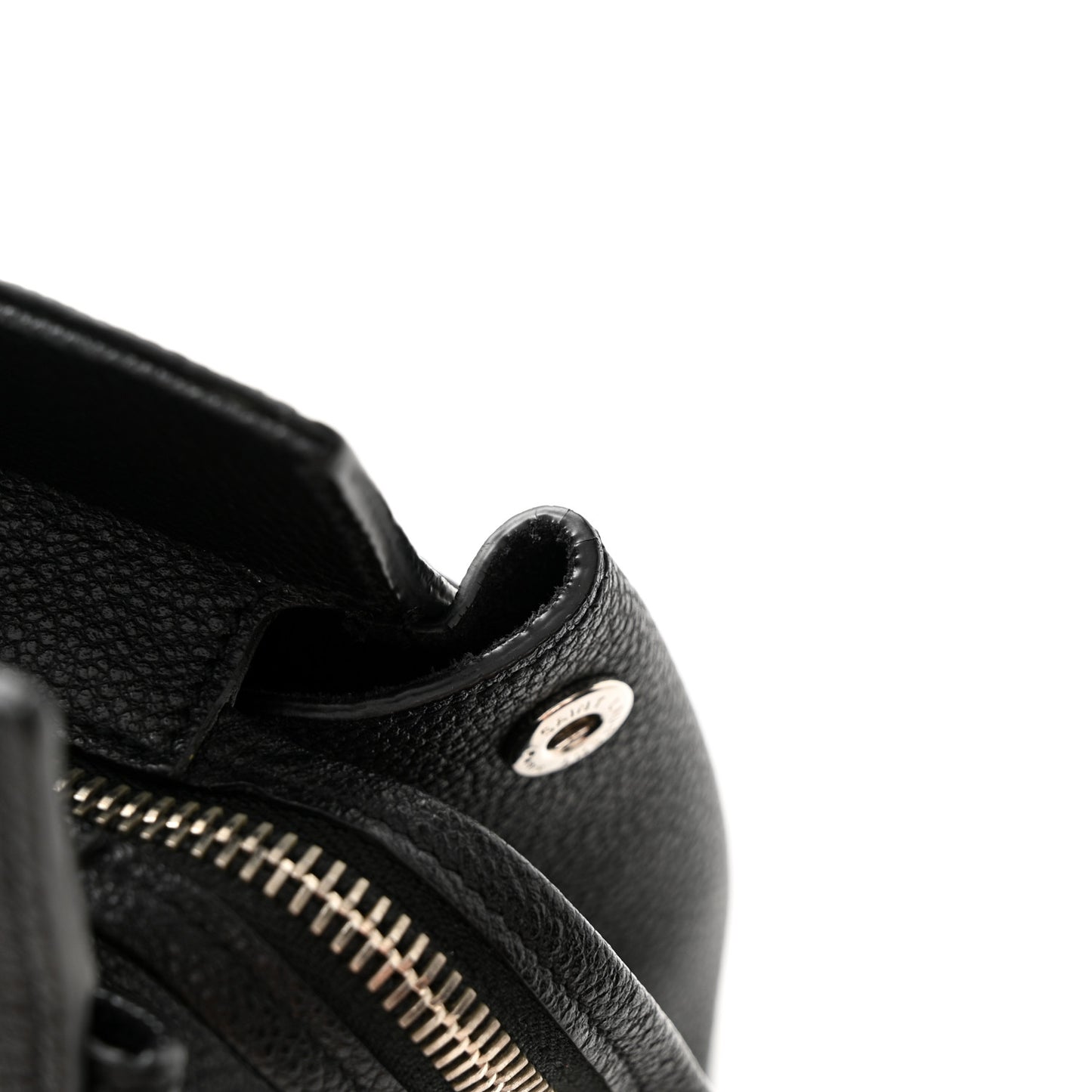 Grained Calfskin Small Cabas Rive Gauche Black