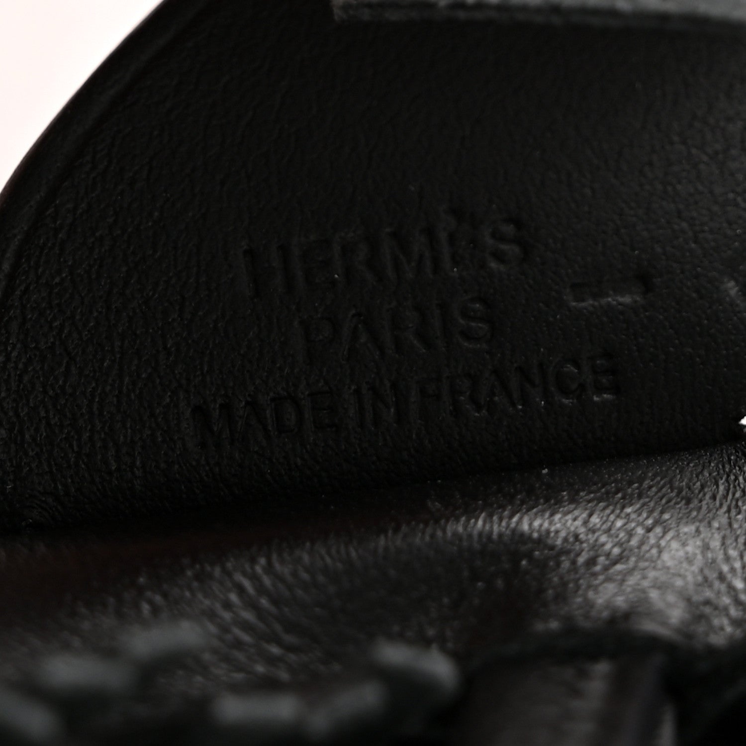 Hermes Milo Lambskin Lizard Touch Grigri Rodeo Pegase Horse Bag Charm PM So Black 3 of 6
