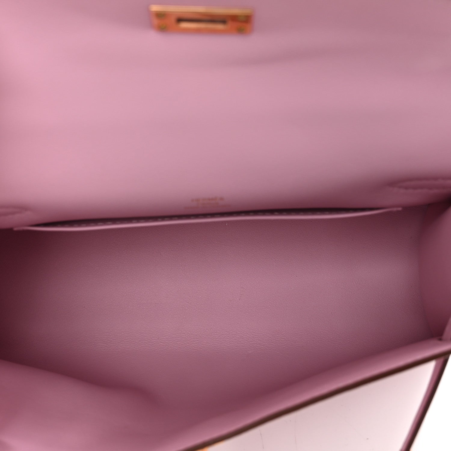 Hermes Swift Kelly Pochette Clutch Mauve Sylvestre 6 of 10