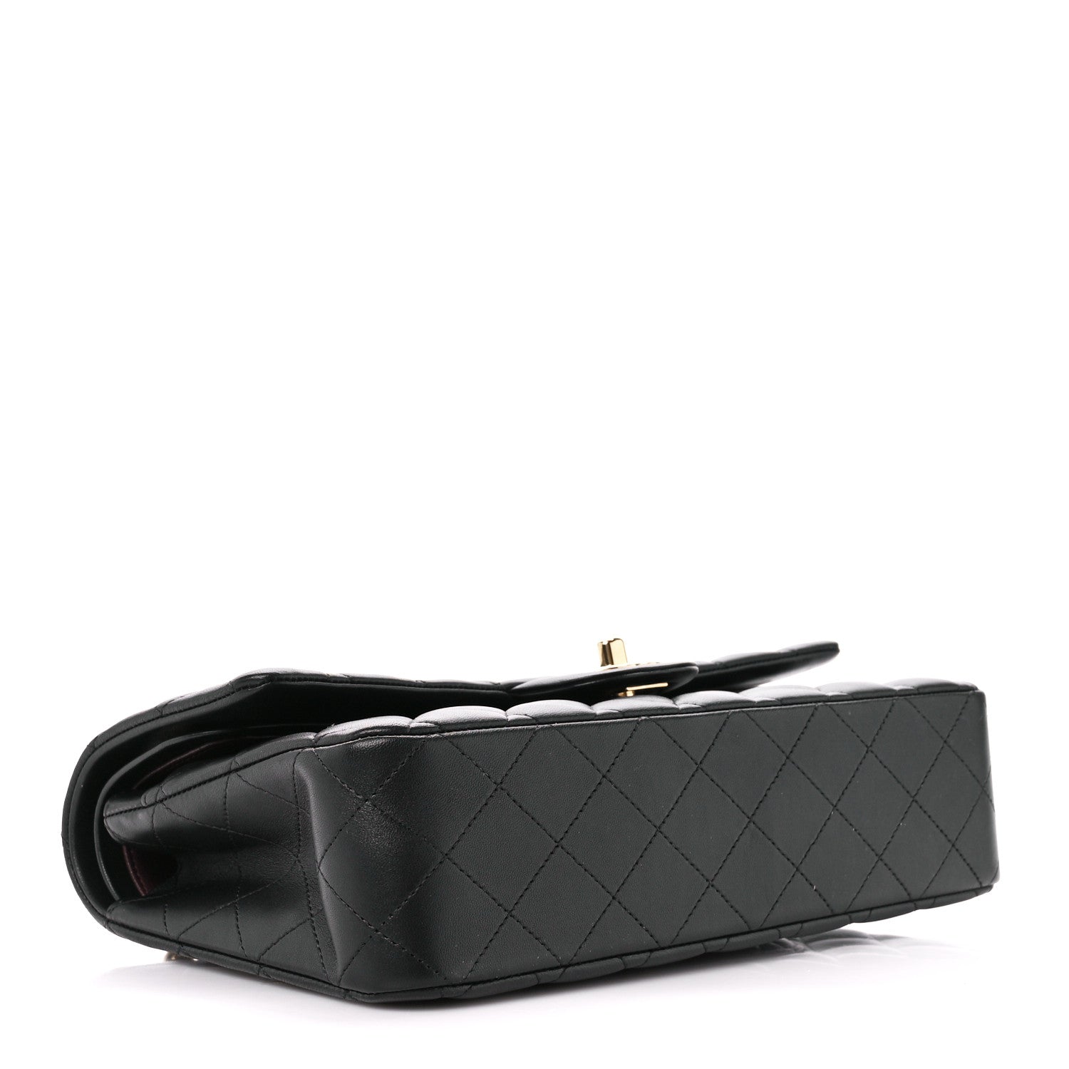 Chanel Lambskin Quilted Medium Double Flap Black 4 of 12