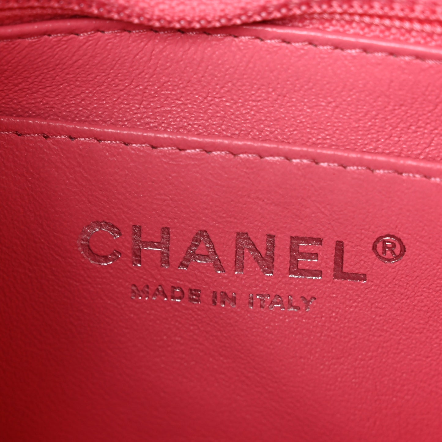 Patent Calfskin Quilted Mini Rectangular Flap Pink