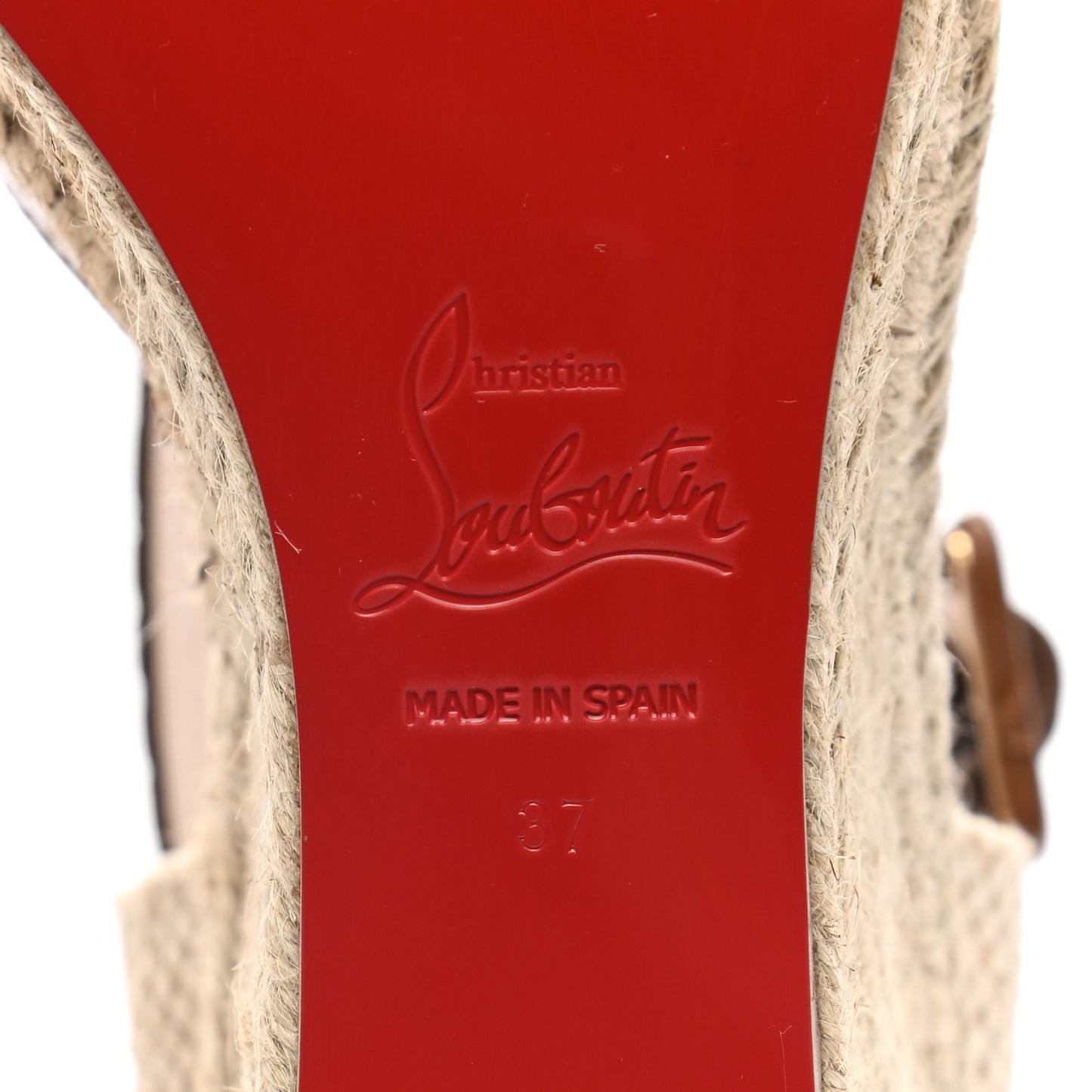 Calfskin Crocodile Embossed Amelia 90 Espadrille Wedges 37 Brown