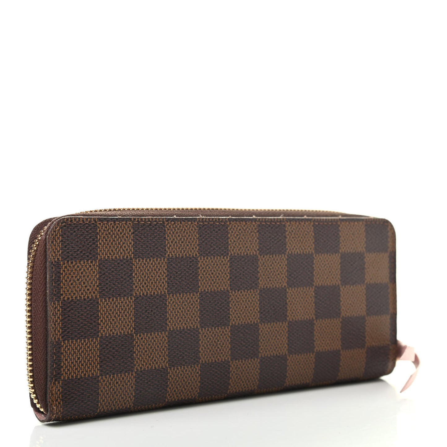 Damier Ebene Clemence Wallet Rose Ballerine