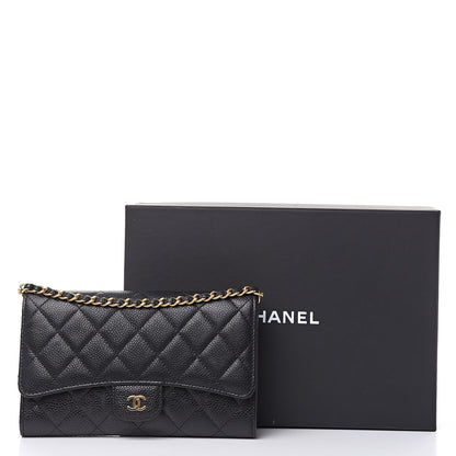 Chanel Caviar Quilted Wallet on Removable Chain Black 12 of 12