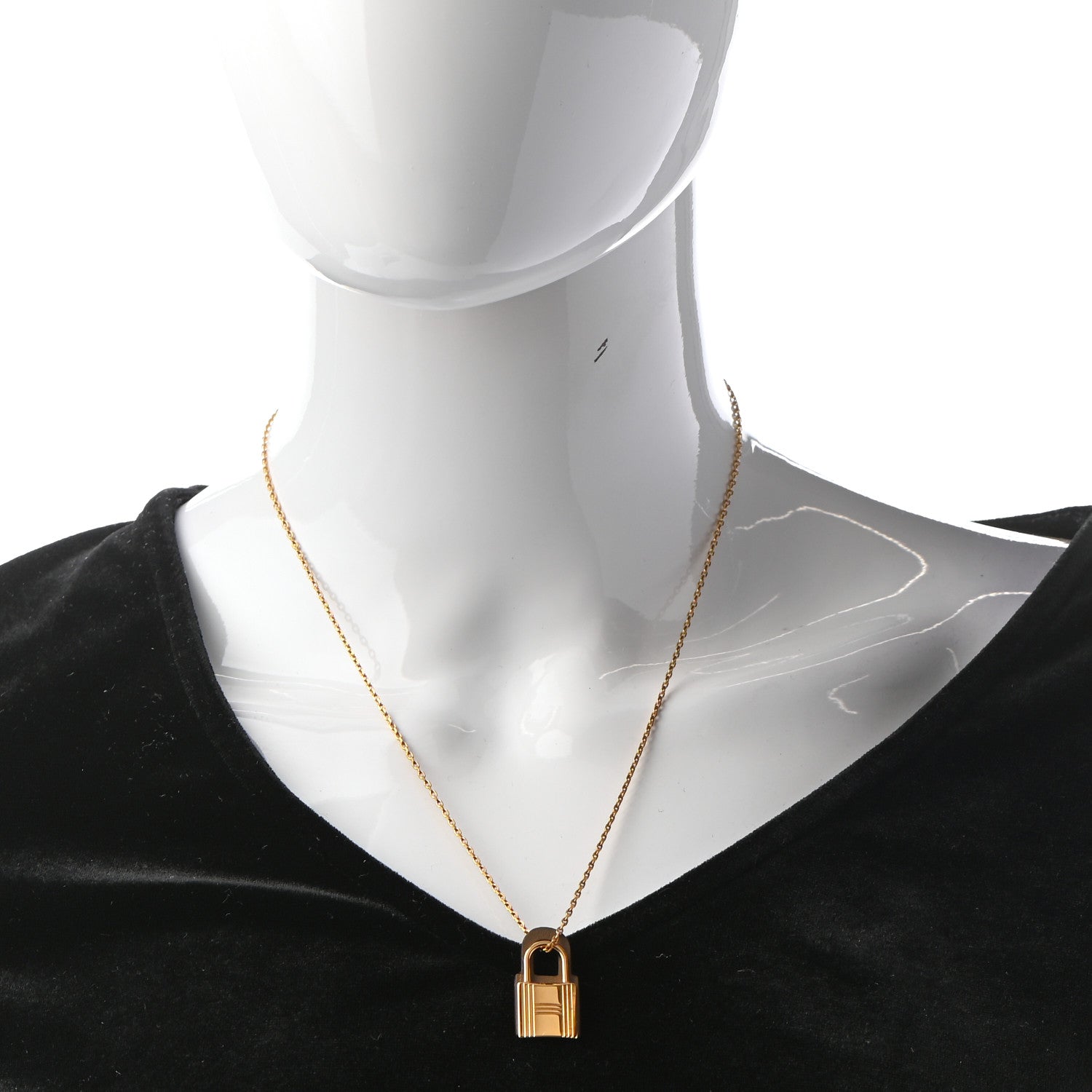 Hermes Swift O'Kelly Pendant Necklace Etain 2 of 6