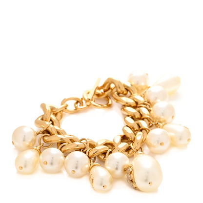 Chanel Pearl CC Chain Bracelet Gold 1 of 5