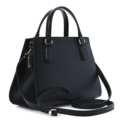 Gucci Dollar Calfskin Medium Soho Top Handle Satchel Black 3 of 10