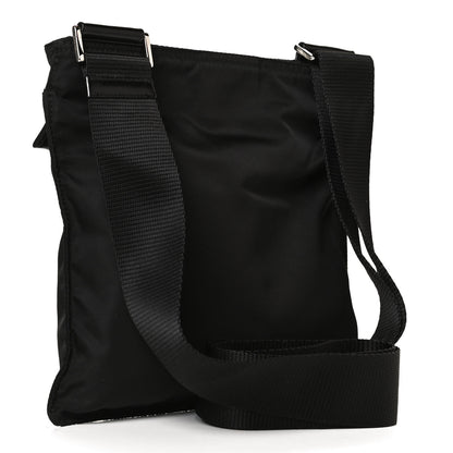 Prada Nylon Vela Flat Messenger Bag Black 3 of 10