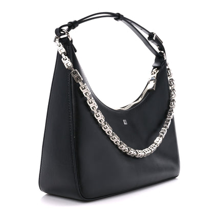 Givenchy Smooth Calfskin Small Moon Cut Out Shoulder Bag Black 3 of 11