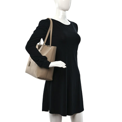 Saint Laurent Calfskin Large Shopping Tote Dark Toffee 2 of 10