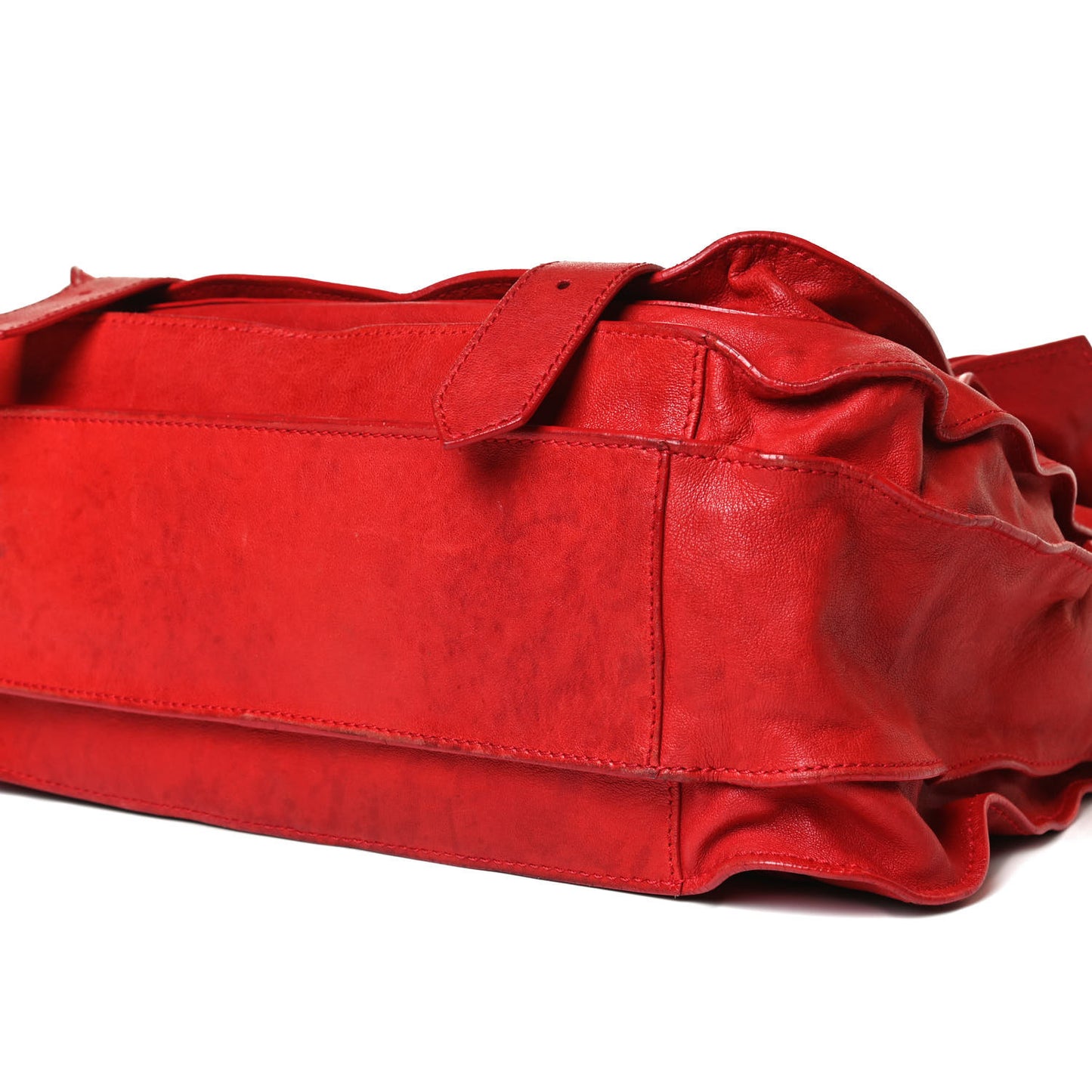 Lambskin PS1 Extra Large Satchel Lipstick Red