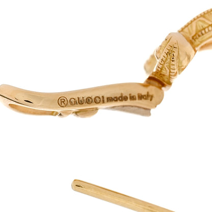 Gucci 18K Yellow Gold Diamond Flora Pave Earrings 4 of 6