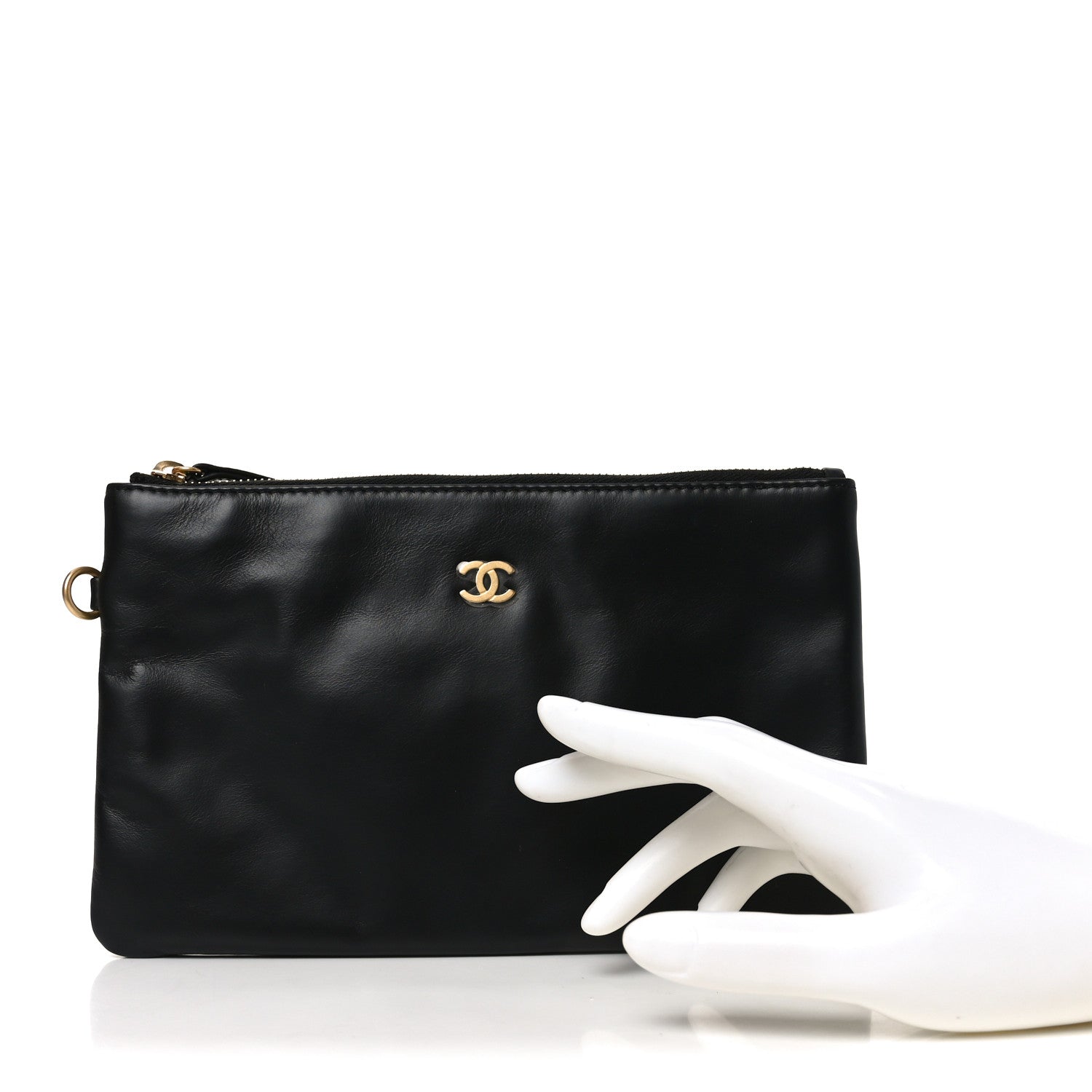 Chanel Shiny Calfskin Chanel 22 Removable Pouch Black 2 of 5