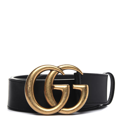 Gucci Calfskin Double G 40mm Belt 80 32 Black 1 of 7