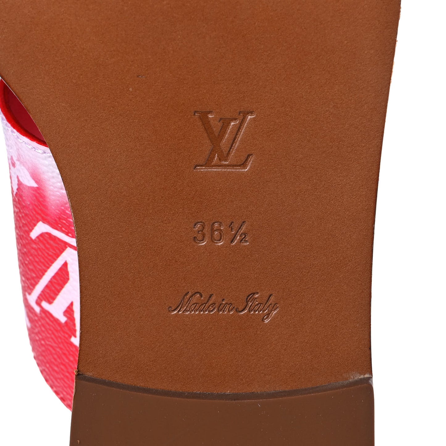 Monogram Escale Palma Sandals 36.5 Rouge