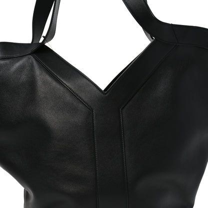 Saint Laurent Santorini Lux Calfskin Y Drawstring Tote Black 8 of 10