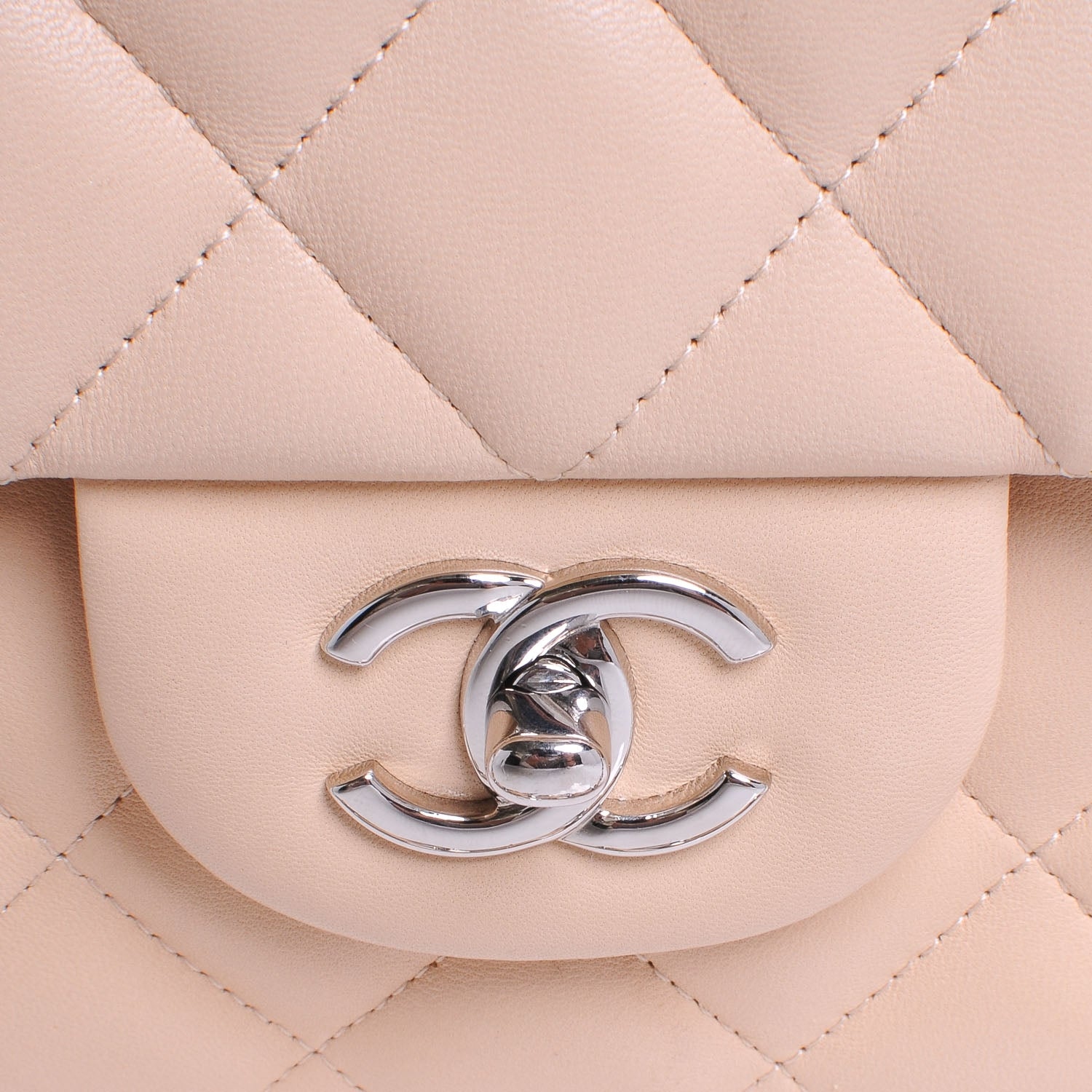 Chanel Lambskin Jumbo Double Flap Beige Clair 4 of 8