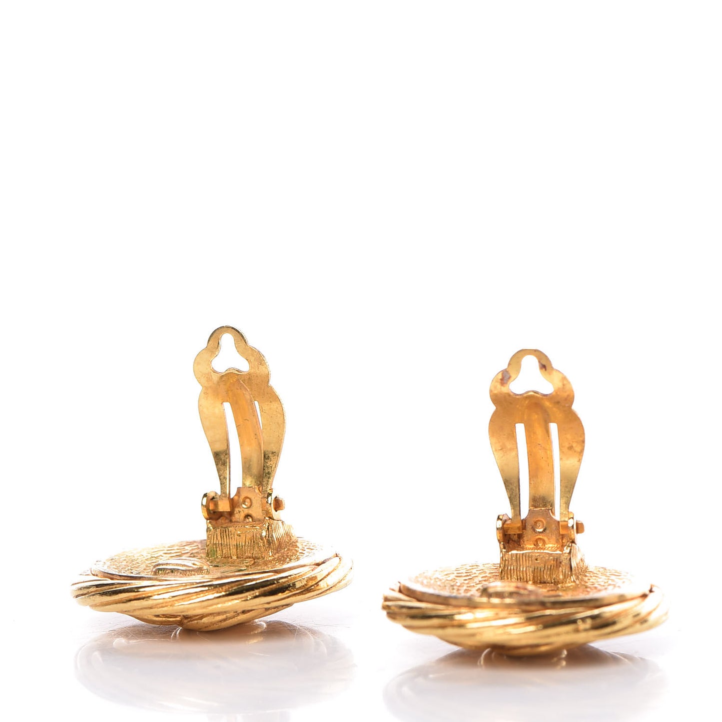 CC Clip On Earrings Gold