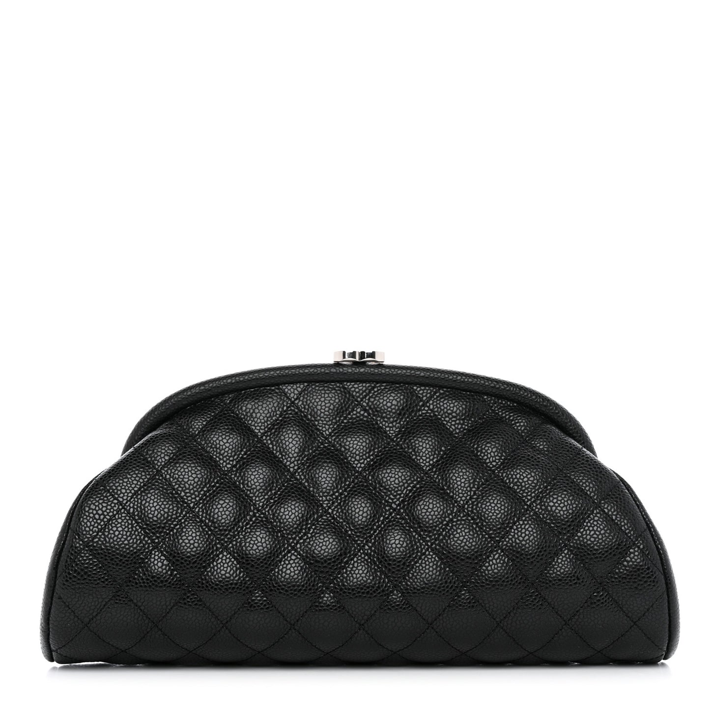 Caviar Quilted Timeless Clutch Black