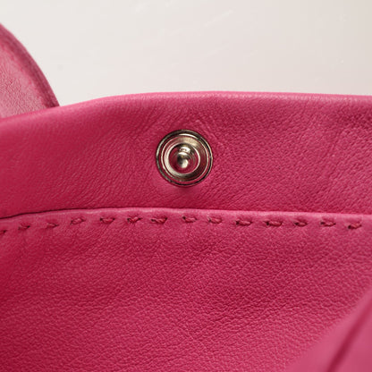 Hermes Milo Lambskin Clou De Selle Pouch Rose Tyrien 14 of 14