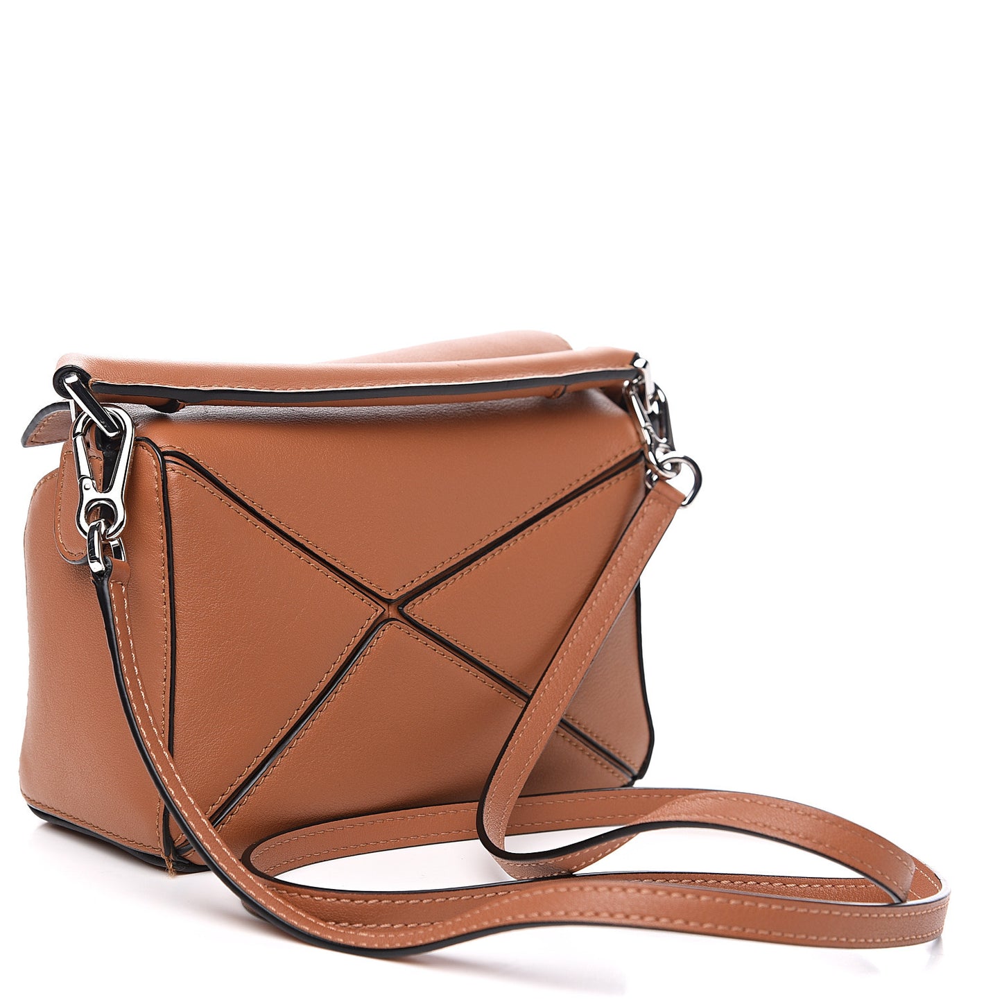 Calfskin Mini Puzzle Bag Tan