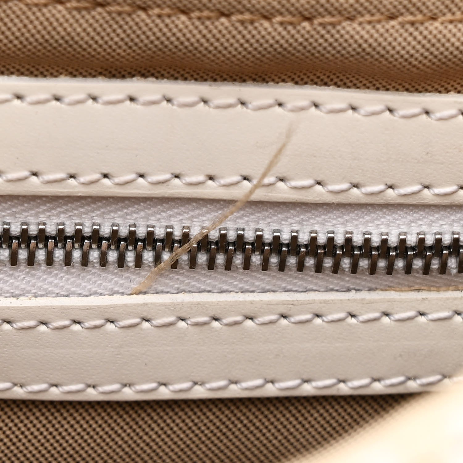 Fendi Zucchino Cuoio Mini Mama Baguette Beige White 10 of 11