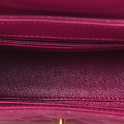 Chanel Denim Quilted Nano Kelly Shopper Fuchsia 5 of 10