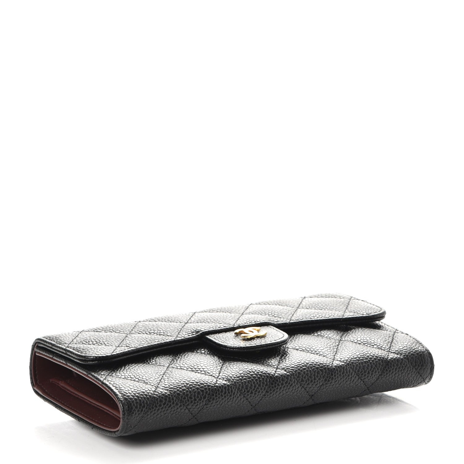 Chanel Caviar Quilted Large Flap Wallet Black 3 of 8
