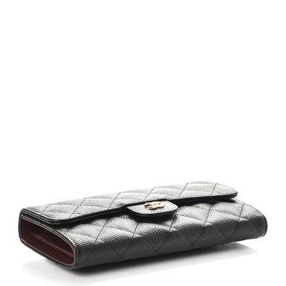 Chanel Caviar Quilted Large Flap Wallet Black 3 of 8