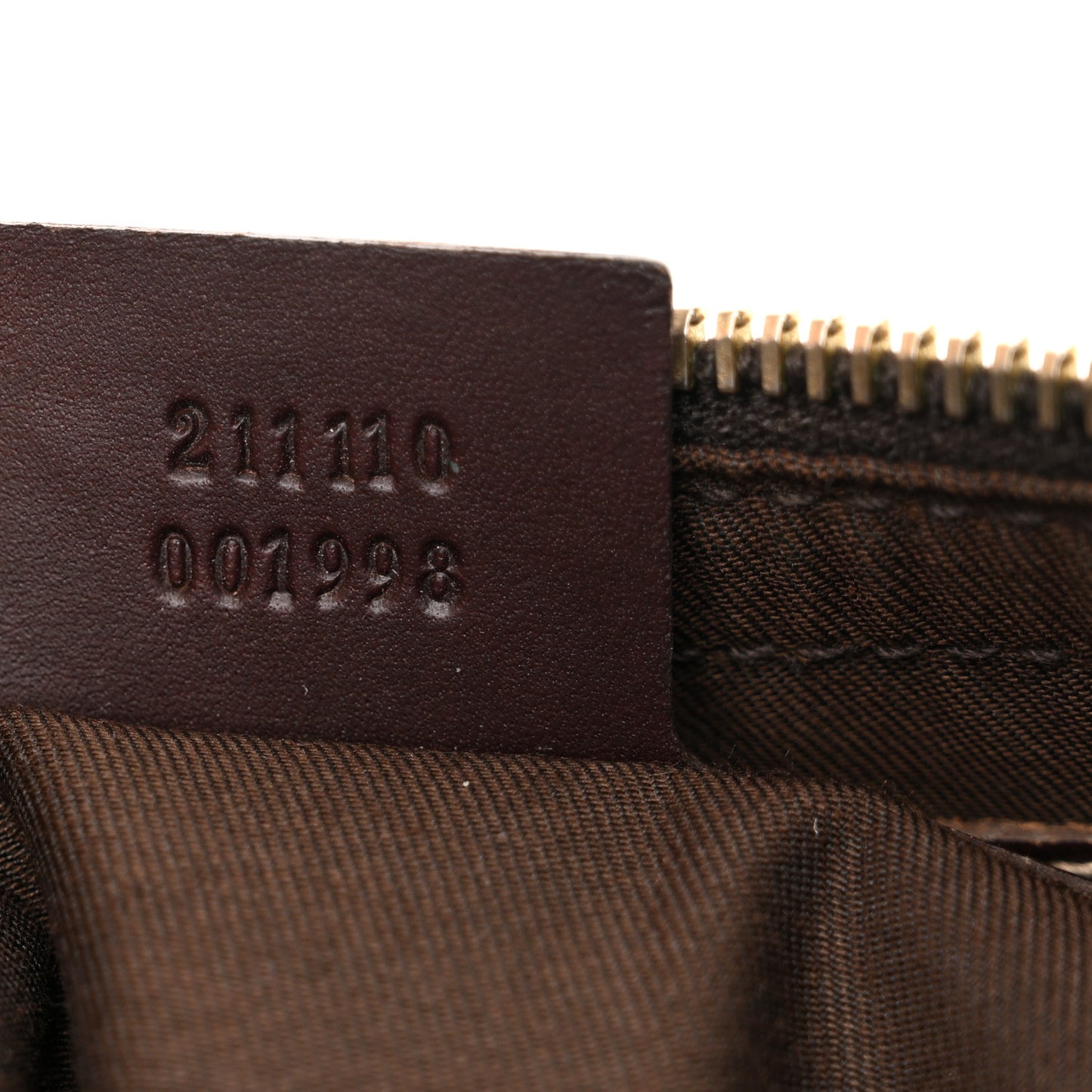 GG Supreme Monogram Belt Bag Dark Brown