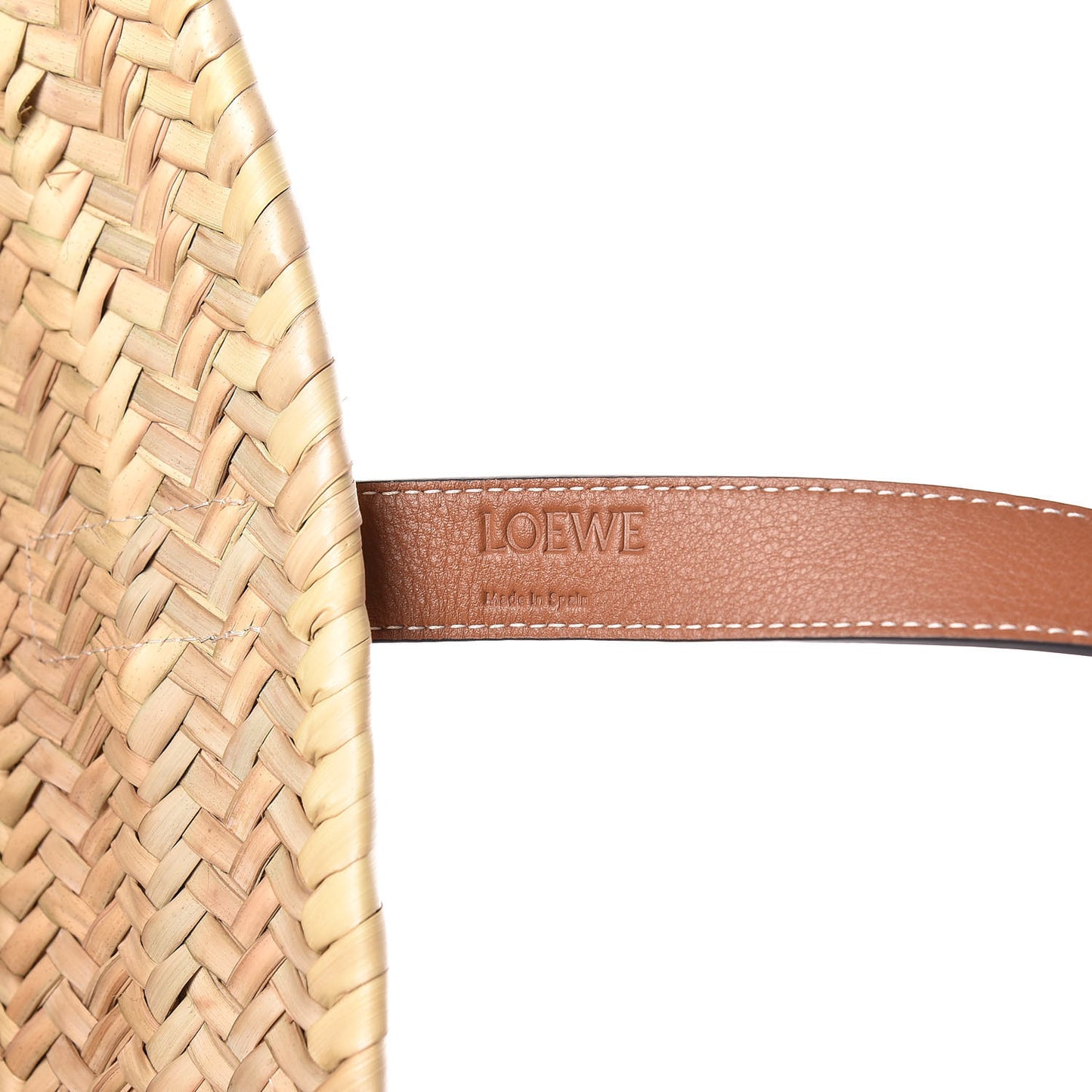 Raffia Basket Tote Bag Natural Tan