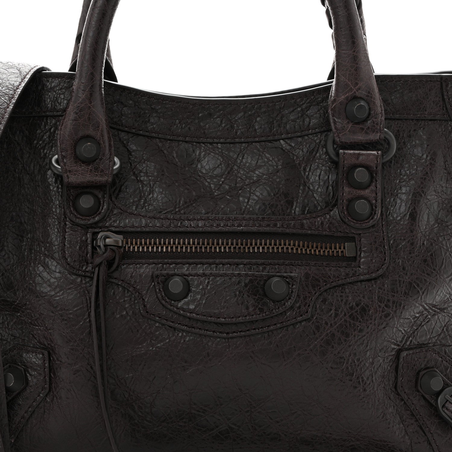 Balenciaga Agneau Arena Classic Hardware Small Le City Espresso 8 of 10