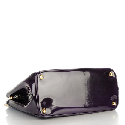 Prada Spazzolato Large Galleria Double Zip Tote Viola Fume 4 of 8