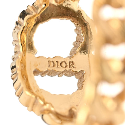 Christian Dior Metal Crystal Danseuse Etoile Chain Ring L 54 7 Gold 4 of 5