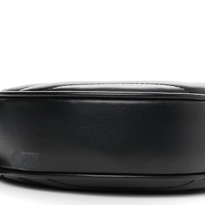 Saint Laurent Calfskin Matelasse Chevron Round Vinyle Camera Bag Black 9 of 11