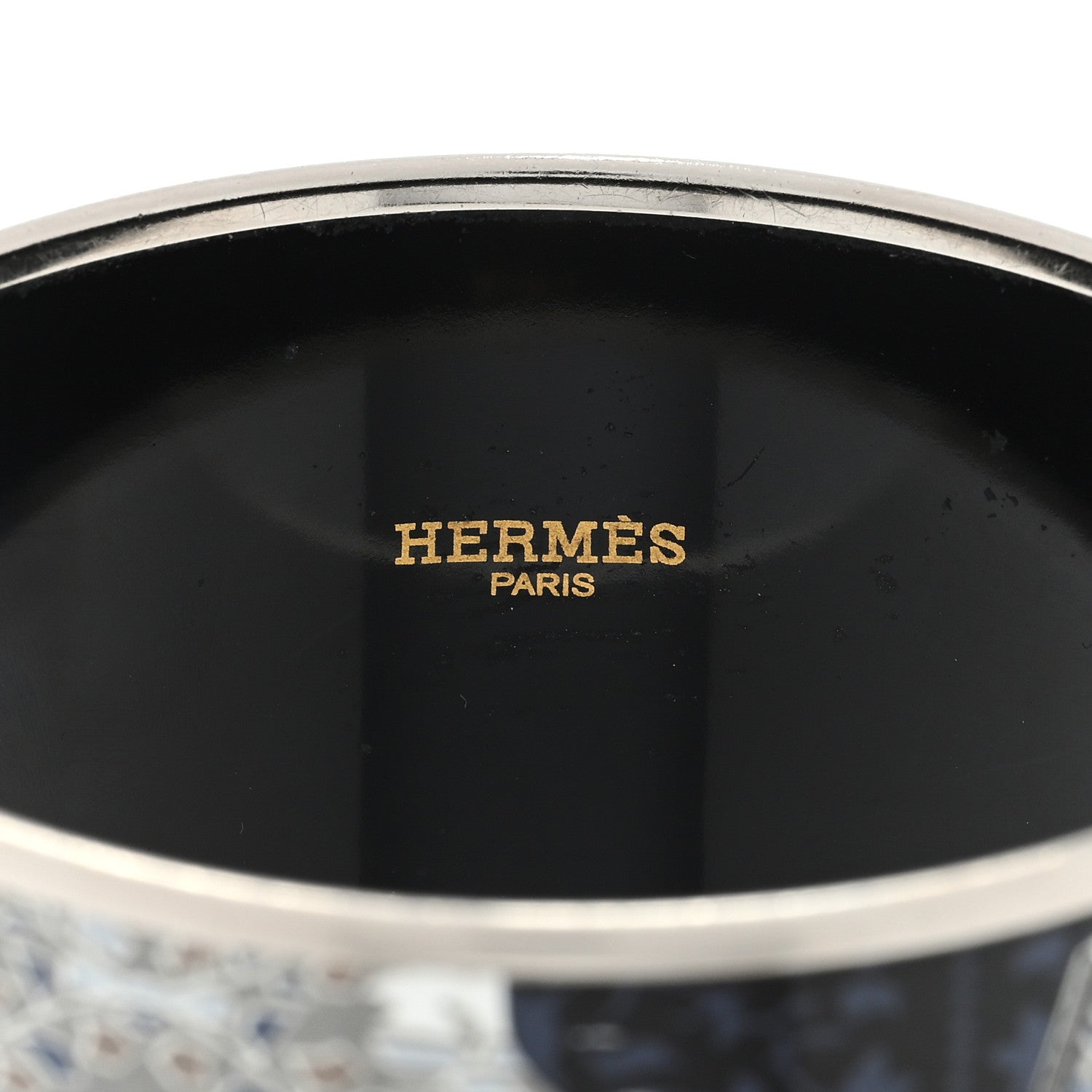 Hermes Enamel Printed Cachemire de Tamara Extra Wide Bracelet 3 of 3