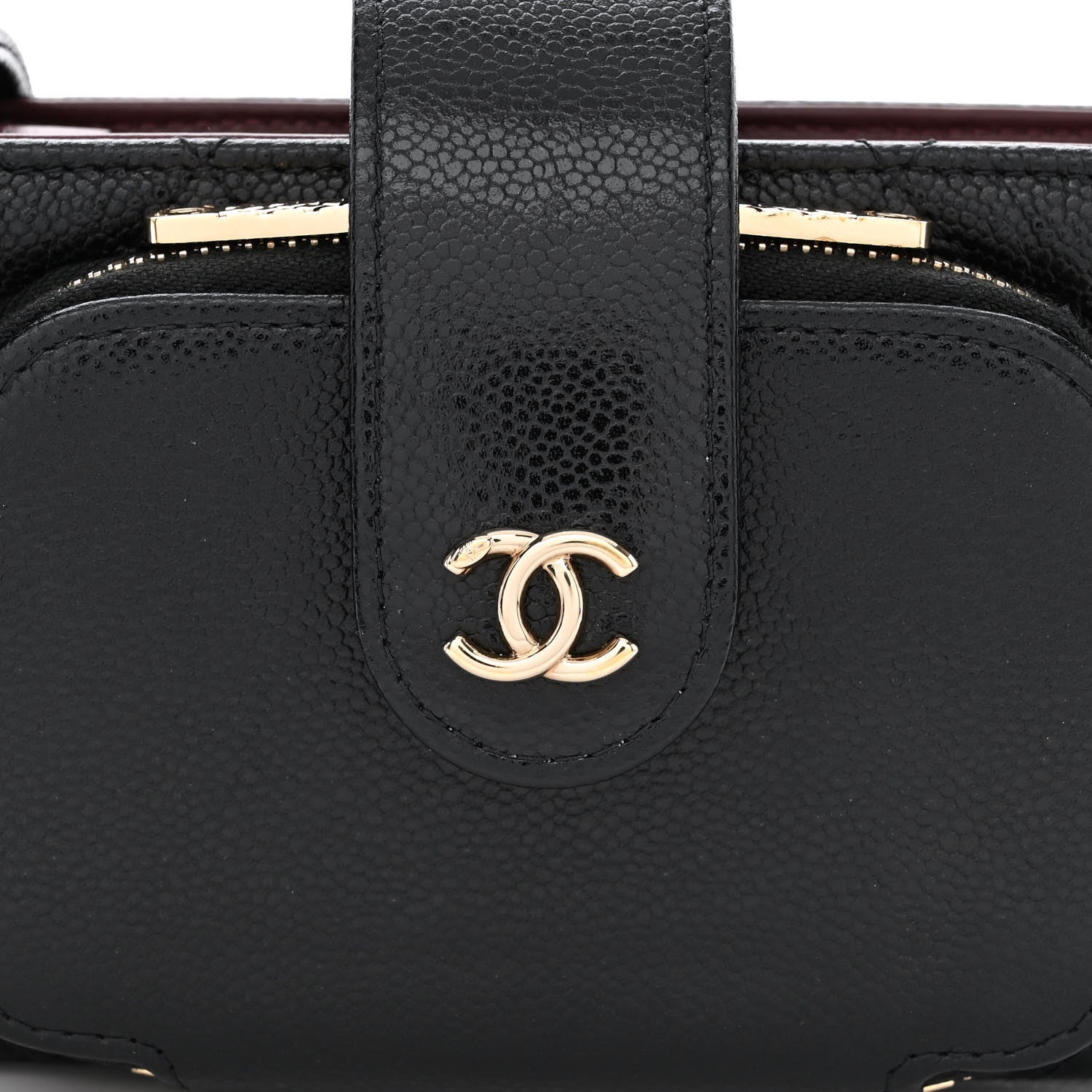 Chanel Caviar Quilted Business Affinity Phone Holder With Chain Black 12 of 16