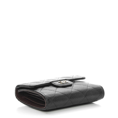 Chanel Caviar Quilted Compact Flap Wallet Black 4 of 15