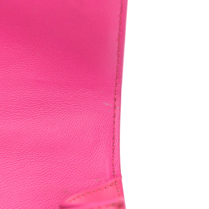Balenciaga Shiny Box Calfskin Hourglass Top Handle Bag XS Acid Fuchsia 10 of 11