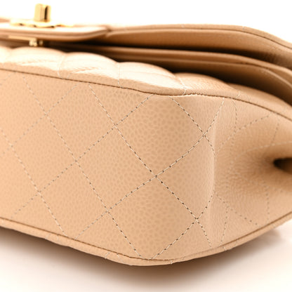 Chanel Caviar Quilted Small Double Flap Beige 10 of 12