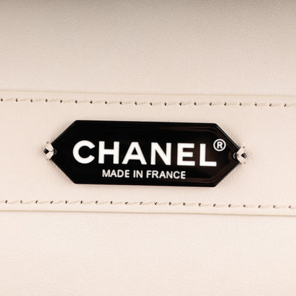 Chanel Calfskin Stitched Urban Luxury Top Handle Bag Ivory 7 of 8