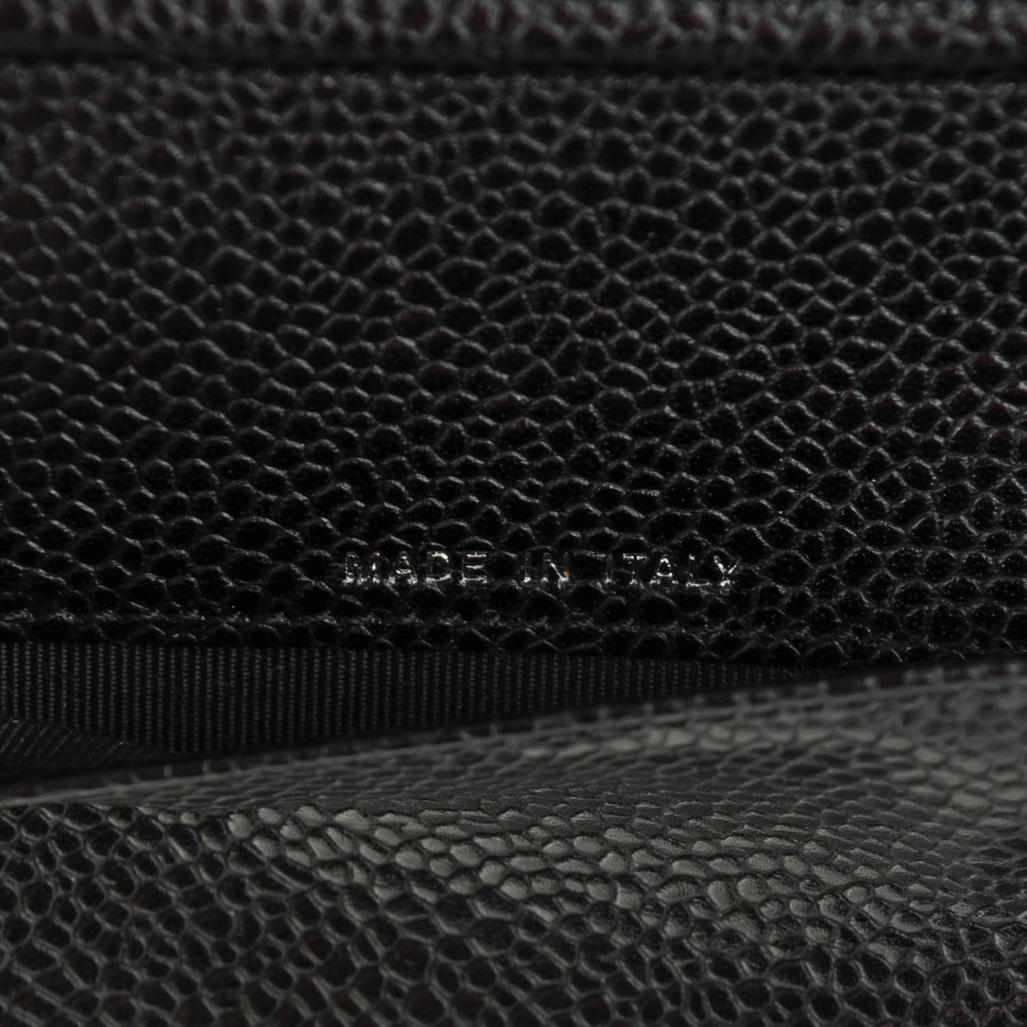 Caviar Quilted Agenda Cover Black