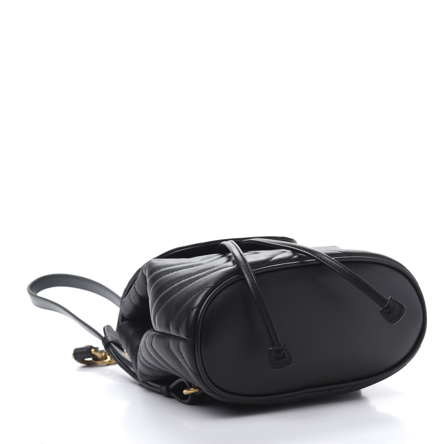 Calfskin Matelasse GG Marmont Flap Backpack Black